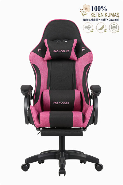 Fashcolle Dynamic Air Pink Masajlı Kumaş Oyuncu Koltuğu