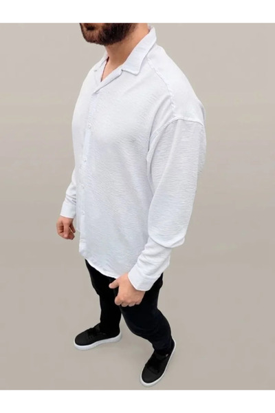 Veraura Lifestyle قميص رجالي من قماش إيروبين مقاس كبير مناسب لجميع الفصول بأك...