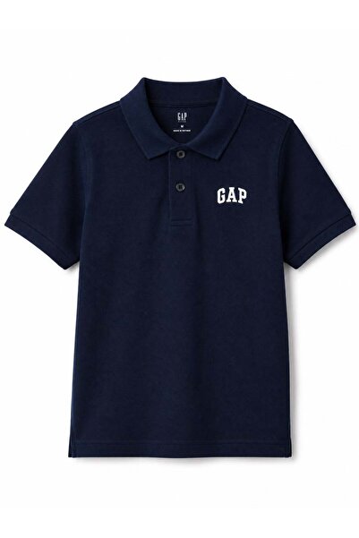 GAP Kids Gap Baby Boy Shirt Collar Basic T-Shirt 6 Months - 5 Years Dark Blue