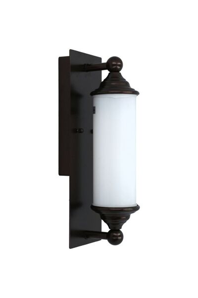 Generic مصباح جداري خارجي دائري بني E27 B4010-OP-2S