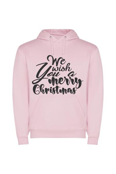 iLovePrints Merry Image Spectacular Φούτερ με κουκούλα σε χρώμα Ροζ