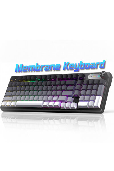FURYCUBE Tastatură Gaming Wireless FURYCUBE ® Tastatură RGB iluminată, Multi-...