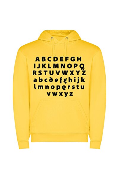 iLovePrints Bold Contrast Typography Showcase Φούτερ με κουκούλα σε χρώμα Κίτ...