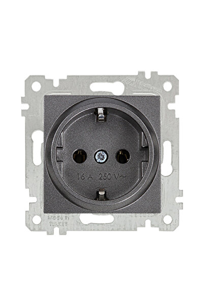 Mutlusan Mechanical Key Grounded Socket Smoked