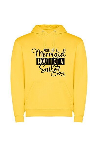 iLovePrints Siren's Sailor Soul Φούτερ με κουκούλα σε χρώμα Κίτρινο