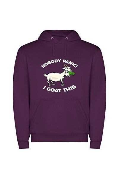iLovePrints Grass-Munching Majesty: HD Illustration Φούτερ με κουκούλα σε χρώ...