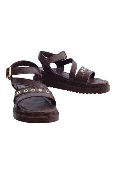 Acarbey Orthopedic Comfortable Sole Sandals Brown