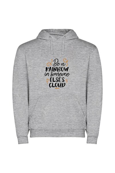 iLovePrints Radiant Nimbus Journey Φούτερ με κουκούλα σε χρώμα Γκρι