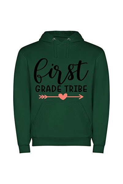 iLovePrints Grade-One Tribe Logo Φούτερ με κουκούλα σε χρώμα Πράσινο