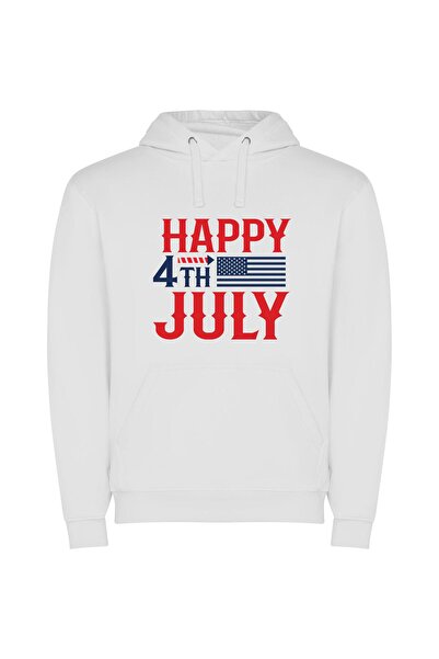 iLovePrints Patriotic Independence Day Extravaganza Φούτερ με κουκούλα σε χρώ...