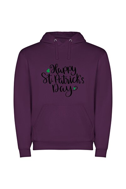 iLovePrints Shamrocked Celebration: HD Illustration Φούτερ με κουκούλα σε χρώ...