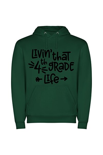 iLovePrints True 4DG Life Grind Φούτερ με κουκούλα σε χρώμα Πράσινο