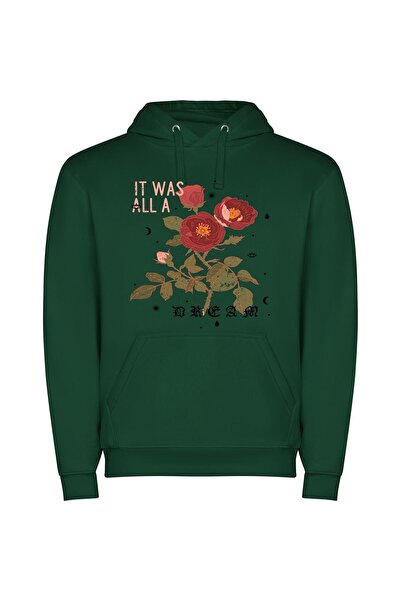 iLovePrints Rose's Exquisite Floral Illustration Φούτερ με κουκούλα σε χρώμα ...