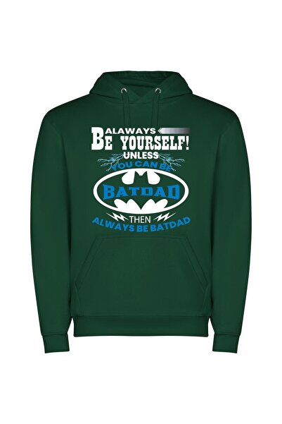 iLovePrints Badass Batdad Chronicles Φούτερ με κουκούλα σε χρώμα Πράσινο