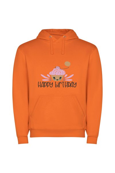 iLovePrints Balloon-topped Birthday Cupcake Φούτερ με κουκούλα σε χρώμα Πορτο...