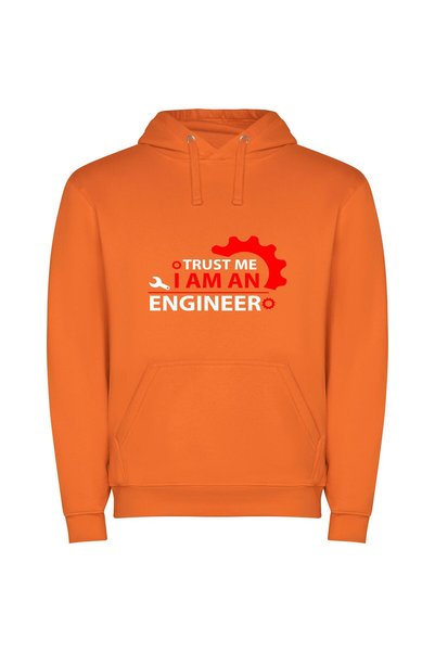 iLovePrints Inspired Logo: IAMAG Red Φούτερ με κουκούλα σε χρώμα Πορτοκαλί