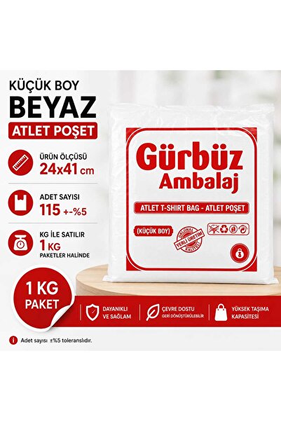 isopack beyaz Atlet Küçük Boy grbz