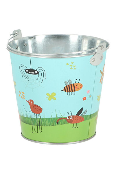 Esschert Design Găleată de grădină cu motiv de insecte, din oțel galvanizat (...