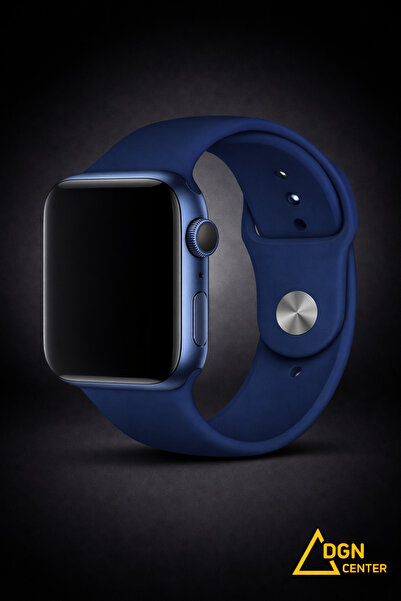 FMK Apple Watch 45 mm (7., 8. ve 9. Nesil) Uyumlu Premium Silikon Kordon