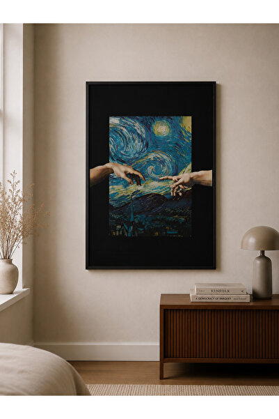 Zuma Studio Van Gogh Yıldızlı Gece Ve Michelangelo Adamın Yaratılışı Temalı S...