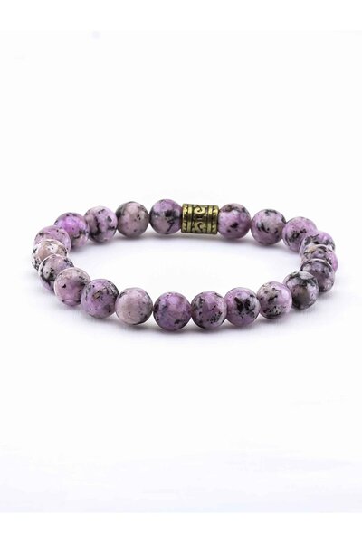 Esha Store Natural Stone Purple Jasper Natural Stone Women's Bracelet Eub14Mj...