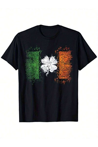 2BIR Irish Flag Distressed ST Patrick'S Day T Shirt Gift Suitable For Mens & ...