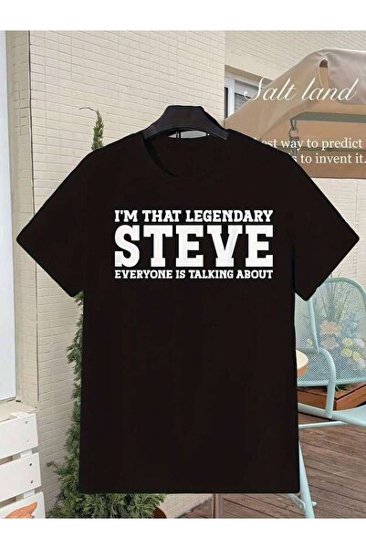 LİNA06 تي شيرت للرجال والنساء مطبوع عليه I'M That Legendary Steve بطباعة جراف...