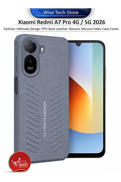 Wtech Xiaomi Redmi A7 Pro 4G / 5G 2026 Fashion Ultimate Design TPU Back Leath...