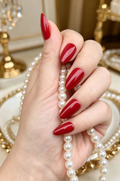 Easy Beauty Kısa Badem Takma Tırnak SMALL 10 Adet Takma Tırnak Seti