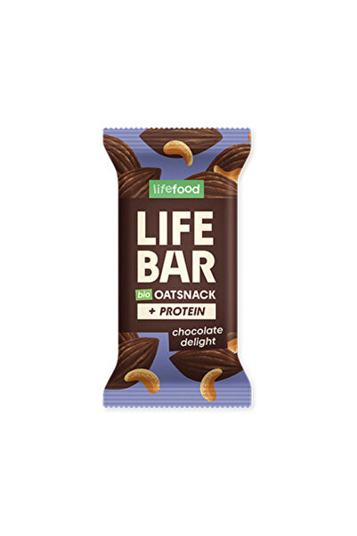 LifeFood Baton proteic din ovăz organic Deliciu de ciocolată 40 g