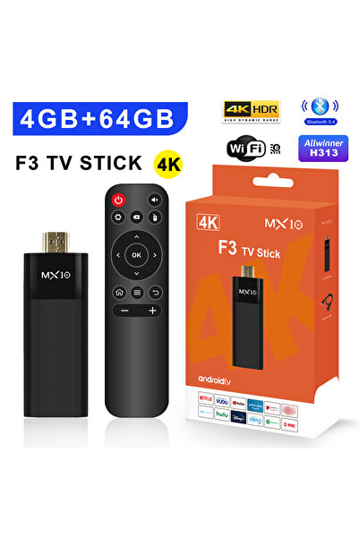 Choice black Versión en de Android 14 TV stick 4k 1080p WiFi 6 Google Netflix...