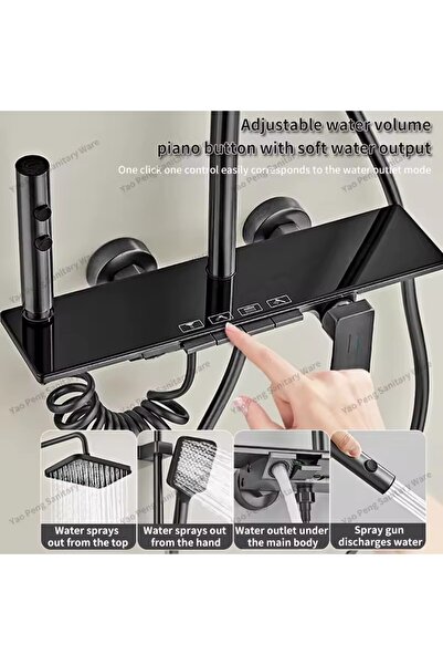 CasaDesteapta.ro Set de duș cu lumini LED și afișaj digital