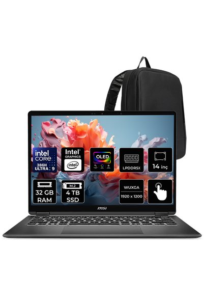 MSI PRESTIGE 14 FLIP AI+ Intel Core Ultra 9 386H 32GB RAM 4TB SSD 14" WUXGA (...