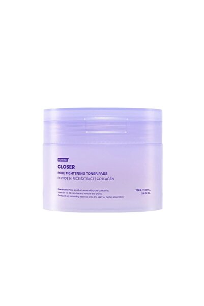 FRANKLY Closer Toner Pad 70 Adet -Anında Gözenek Sıkılaştırıcı, Nemlendirici ...