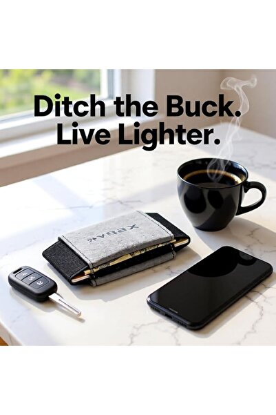 GENERAL Elastic Minimalist Wallet - Slim Front Pocket holder