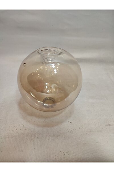 KUĞULU (G.9) AMPULE GÖRE,GLOB AVİZE CAMI.BAL RENKTE (Çapı:10.00 cm) KÜRE.Kendinden dişli