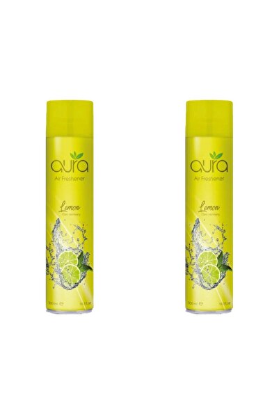 AURA Marketplace Air Freshener Regular - Lemon - 300 Ml - Set of 02