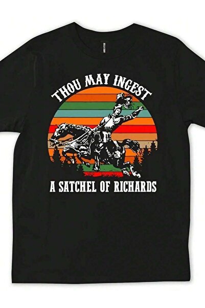 kai22 "Thou May Ingest A Satchel Of Richards" Gag Gift T-Shirt Men And Retro ...