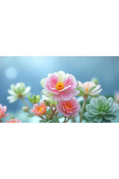 Bloom & Sow Seed Pastel Bi-Color Double Sun Plant Seeds with Golden Stamens, ...