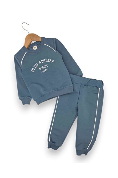 voyyo kids baby Boy's Embroidered Seasonal 2-Strap Compact Tracksuit Set for ...