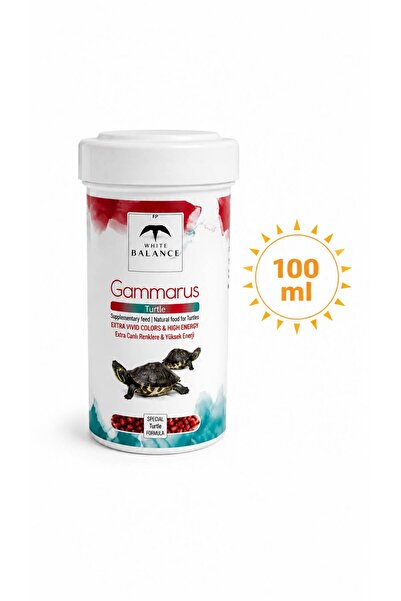 White Balance Gammarus Kaplumbağa Yemi 100 ml - Doğal Gammarus İçerikli Su Ka...