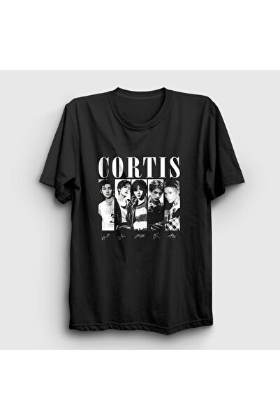 Presmono Unisex crna majica sa K-Pop znakovima Cortis 618987tt
