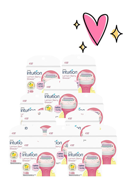 Schick Intuition 12 Pieces Intuition Razor Lemon Berry Breeze 3 Pcs