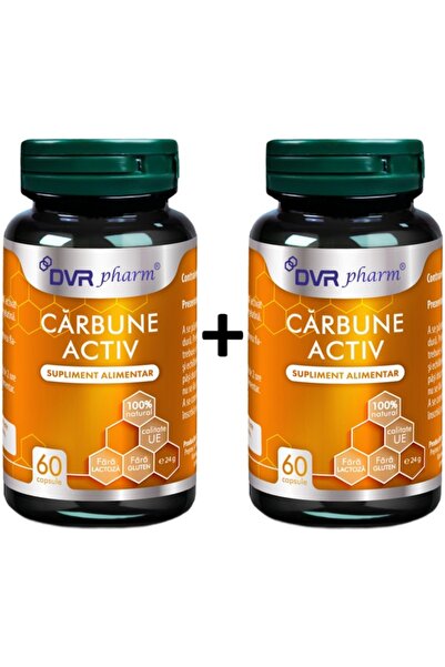DVR Pharm Pachet Carbune activ 300mg, impotriva balonarii, diareei intoxicati...