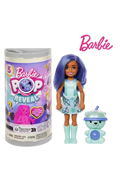 mattel Păpușă Barbie Pop Reveal Bubble Tea cu cub de gheață și pălărie cu ani...