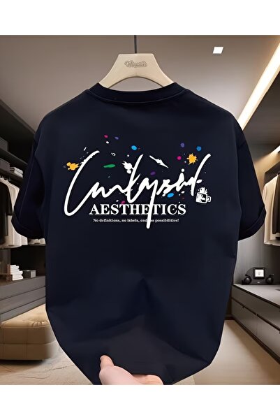 EURO CODE Ανδρικό μπλουζάκι, στάμπα Aesthetics, λαιμόκοψη ποδηλάτου, κοντομάν...