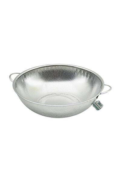 GeeS Global 31cm Metal Handle Steel Basket Strainer with Fine Wire Legs (5492)