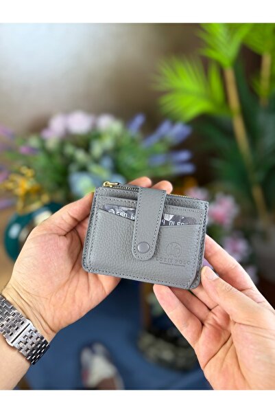 LORİS POLO Maya Unisex Hakiki deri Fermuarlı Kartlık