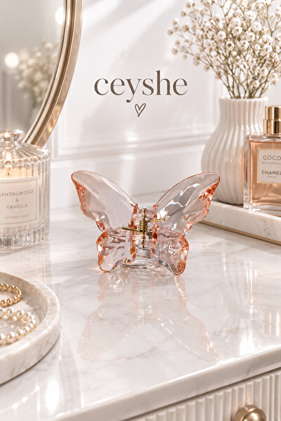 CeyShe Pinterest Imported Butterfly Large Hair Clip with Clasp