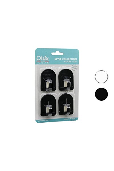 GeeS Global Qlux L-00950 4Pcs Dome Hanger No-2 Domed - Black - White - Plasti...